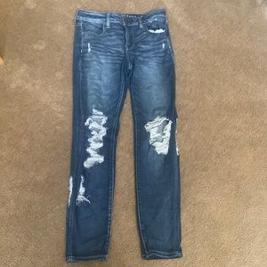 American Eagle Outfitters skinny ripped jeans